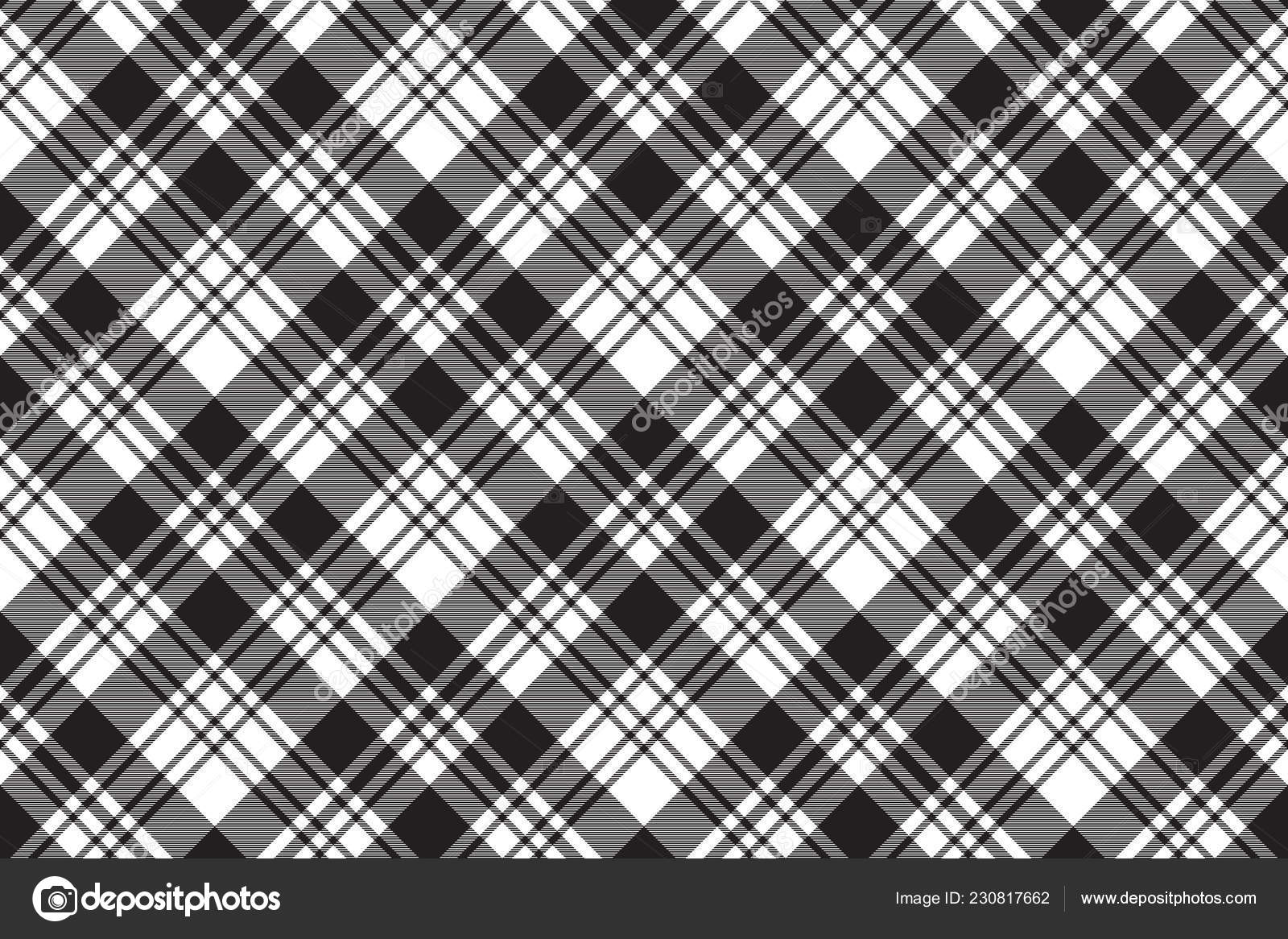 Textura Tecido Diagonal Padrão Sem Costura Xadrez Branco Preto Ilustração  imagem vetorial de ankmsn© 230817662
